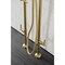 Aqua Vintage CCK8407DL Freestanding Tub Faucet with Supply Line, Stop Valve, Brushed Brass CCK8407DL - alternate 2